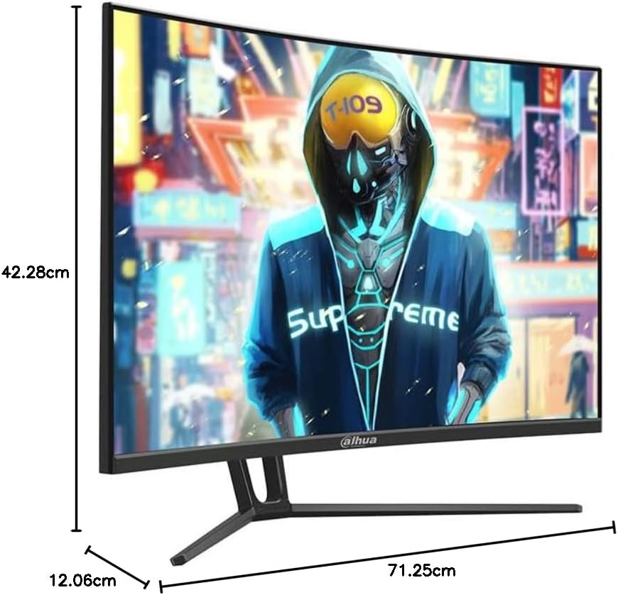 Dahua Gaming Monitor DHI-LM32-E230C 32 inch FHD Curved VA Gaming Monitor, 165Hz Refresh Rate & 1ms Response