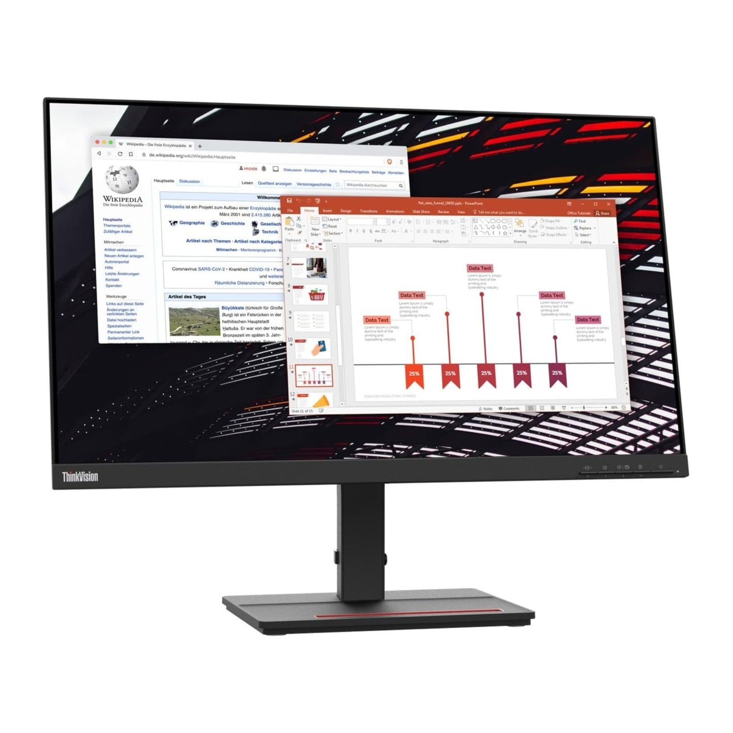 Lenovo ThinkVision S24e-20 23.8in Full HD WLED LCD Monitor - 16: 9 - Raven Black