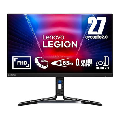 Lenovo Legion R27i-30, 27" IPS FHD Gaming Monitor, 180Hz(OC), 0.5ms(MPRT), 99% sRGB, 2xHDMI 2.1 TMDS, DP 1.4, Tilt, Swivel, Pivot, Height Adjust Stand, AMD FreeSync Premium 3Yr Warranty