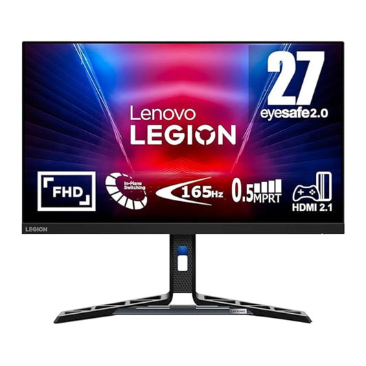 Lenovo Legion R27i-30, 27" IPS FHD Gaming Monitor, 180Hz(OC), 0.5ms(MPRT), 99% sRGB, 2xHDMI 2.1 TMDS, DP 1.4, Tilt, Swivel, Pivot, Height Adjust Stand, AMD FreeSync Premium 3Yr Warranty
