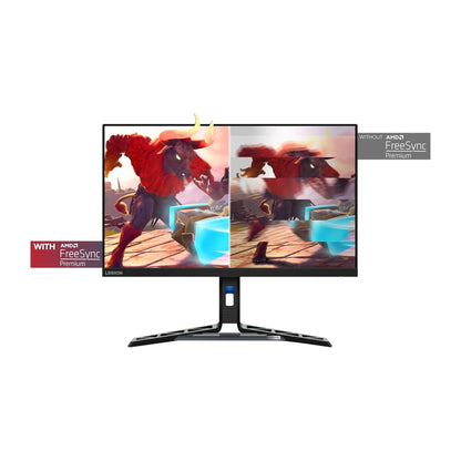 Lenovo Legion R27i-30, 27" IPS FHD Gaming Monitor, 180Hz(OC), 0.5ms(MPRT), 99% sRGB, 2xHDMI 2.1 TMDS, DP 1.4, Tilt, Swivel, Pivot, Height Adjust Stand, AMD FreeSync Premium 3Yr Warranty