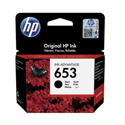 HP 653 Black Original Ink Advantage Cartridge