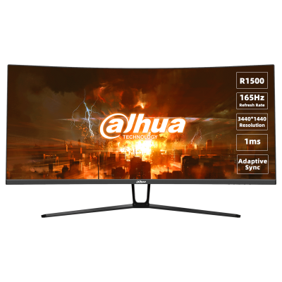 Dahua Gaming Monitor DHI-LM34-E330C , 34’’ WQHD Curved Monitor ,165Hz Refresh Rate & 1ms Response