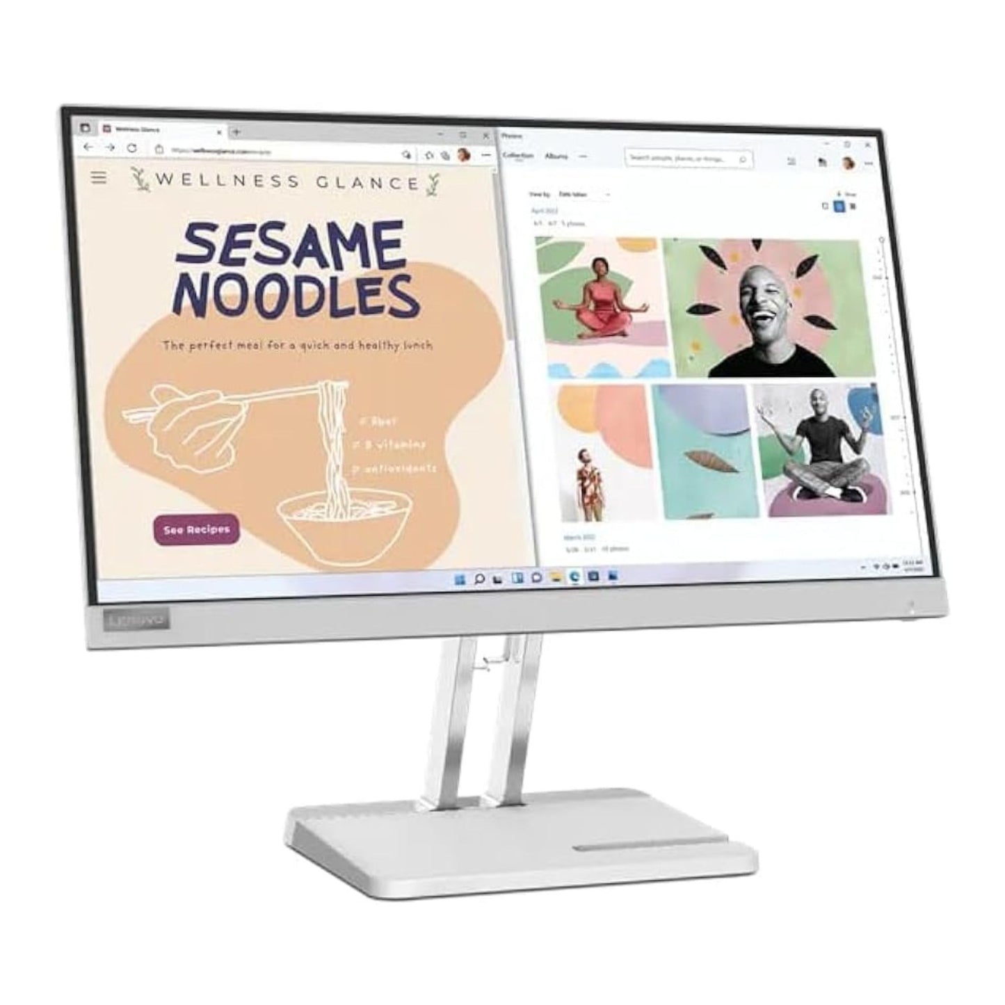 Lenovo Monitor L22e-40, 21.5"FHD Display, 1x HDMI® 1.4, 1x VGA, Tilt Stand, AMD FreeSync, Cloud Grey