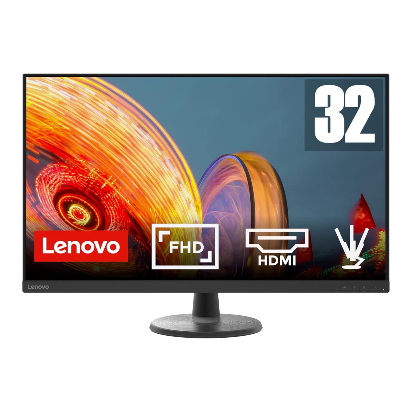 Lenovo D32-40 32 Inch PC Monitor | FHD, 1080p, 60Hz, 5ms, HDMI, DP
