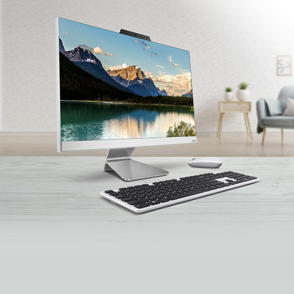 ASUS 23.8 inch ALL-in-One Computer Black Colour i5-1235U DDR4 8G*2 512G PCIE G3 SSD Without OS wireless-arabic touch E3402WBAT-BA077M