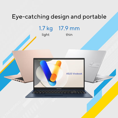 ASUS Vivobook 15 X1504VA-NJ451 I3-1315U 4GB 256G PCIEG4 15.6 FHD DOS ARABIC BLUE