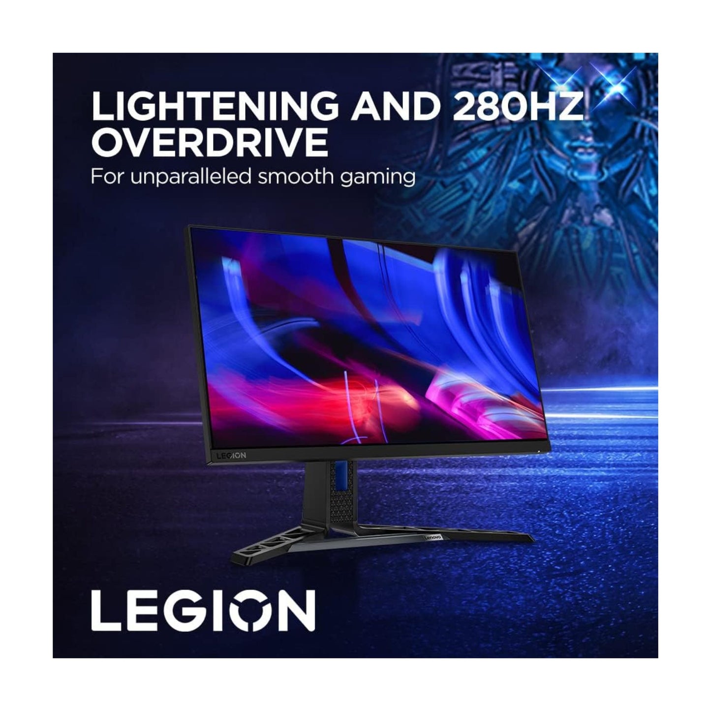Lenovo Legion FHD Gaming Monitor Y25-30 24.5 inch IPS, 240Hz/280Hz OC, 0.5ms, HDR400, AMD FreeSync Premium, 99% sRGB, USB Hub, Built-in Speakers, 3-Year Lenovo Warranty