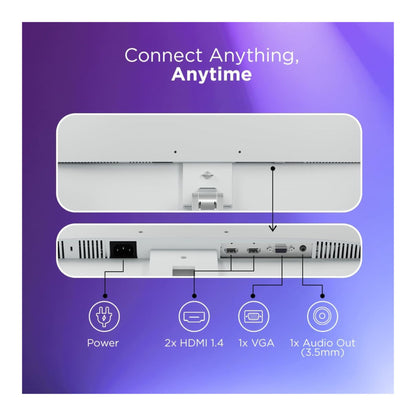 Lenovo L-Series 27 inch (68.5cm) FHD IPS Monitor| 100Hz, 1ms, FreeSync, 99% sRGB, 3Wx2 Speakers, Smart Display Customization Artery, 2X HDMI 1.4, 1x VGA, Tilt, Cloud Grey, L27i-4A