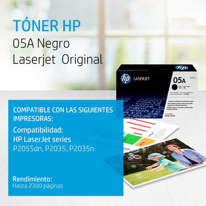 HP 05A Black Original LaserJet Toner Cartridge