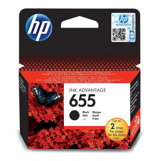 HP 655 Black Original Ink Advantage Cartridge